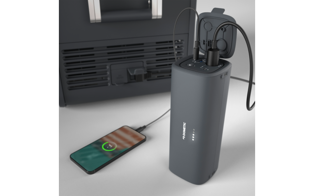 Dometic Tragbare LiFePO4 Batterie PLB15 mit Leuchte 15 Ah