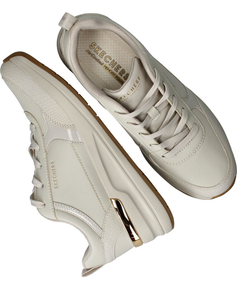 Skechers Billion 2 Fine Shine Sneakers Beige Dames