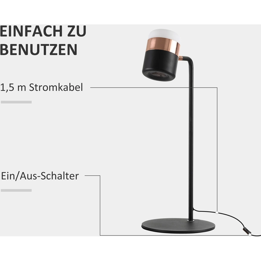 HOMCOM Tischlampe bunt