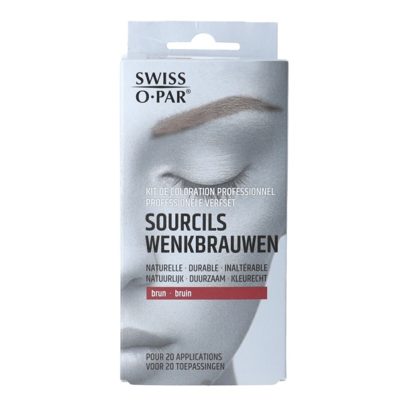 Swiss-O-Par Professionele verfset wenkbrauwen bruin 1 Set