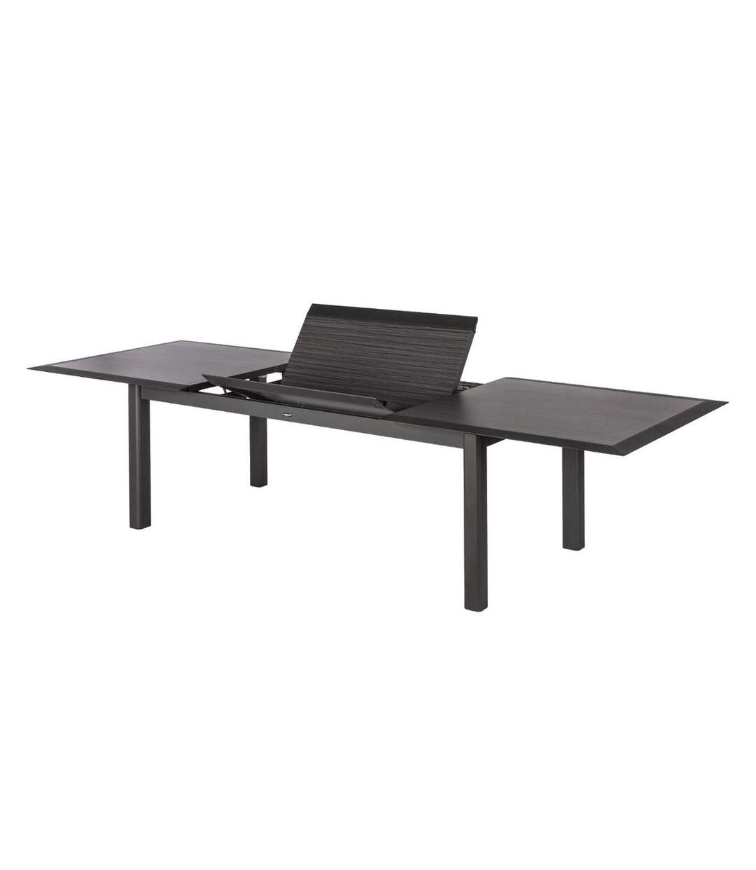 Table de jardin extensible 12 Personnes Allure - L. 216/316 cm - Gris rayé et graphite