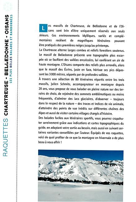 GLENAT - BALADES A RAQUETTES CHARTREUSE BELLEDONNE