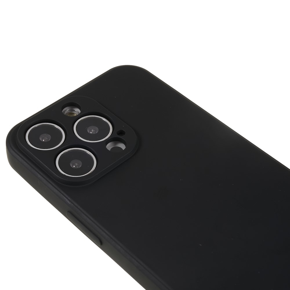 iPhone 13 Pro Gummi Case Schutzhülle mit Kameraschutz - Schwarz