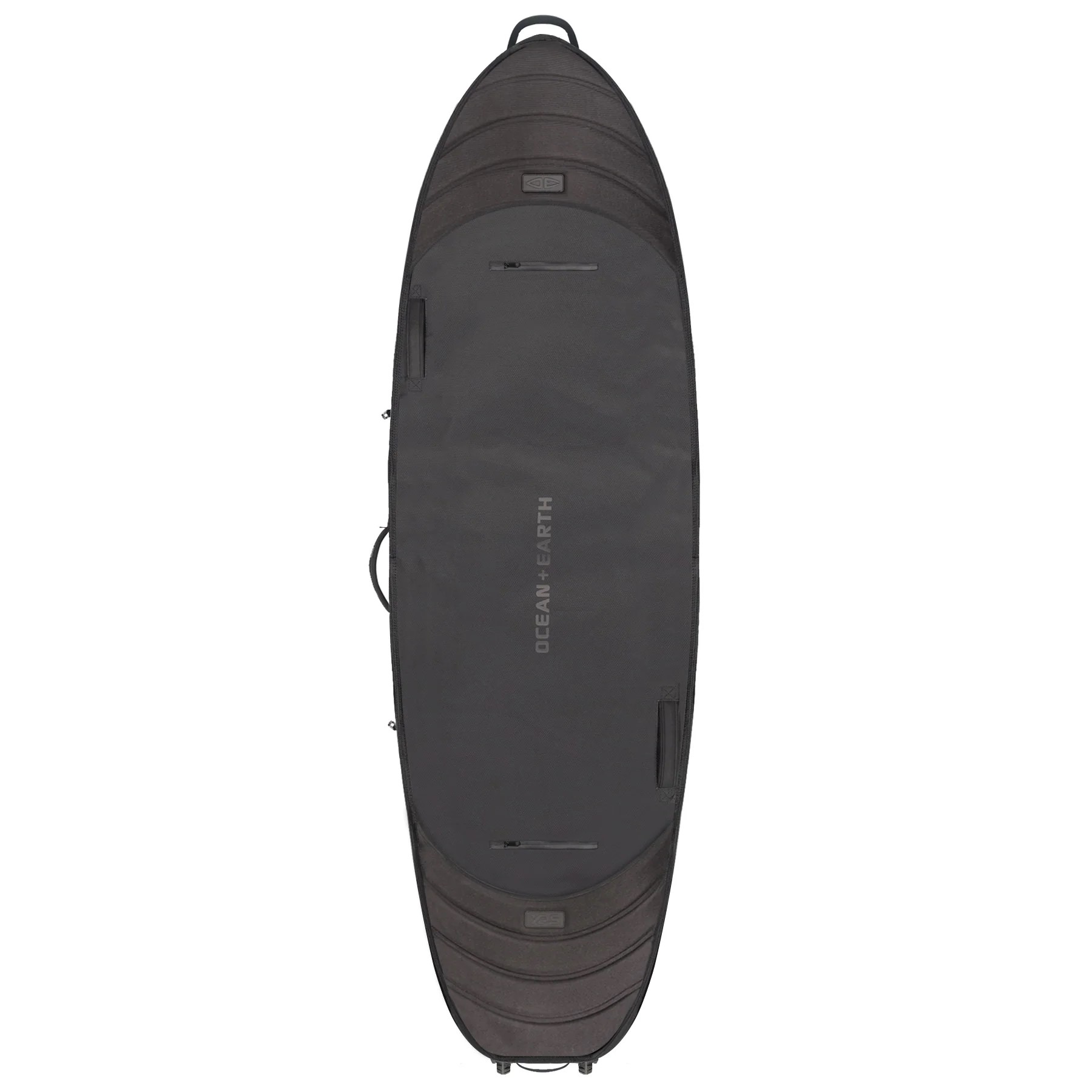 Ocean and earth APEX Fish / Short Travel Cover / Housse de surf - 4 Planches avec Roulettes Black