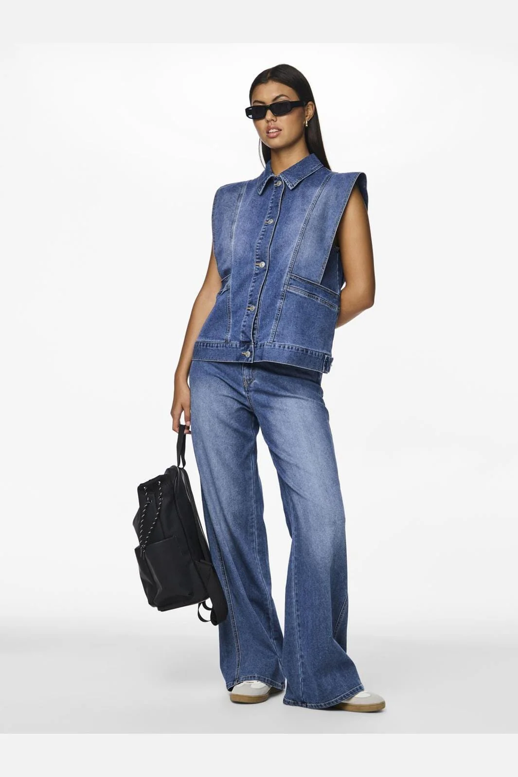 Pieces Pcfemma Loose Denim Vest Fsy
