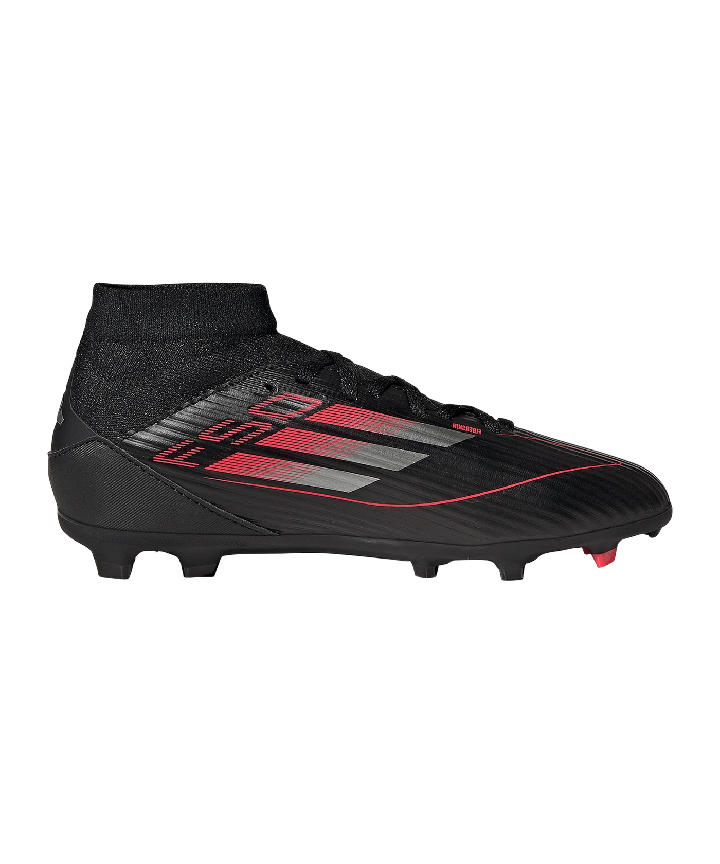 adidas F50 League Mid FG Stealth Victory Kids Schwarz