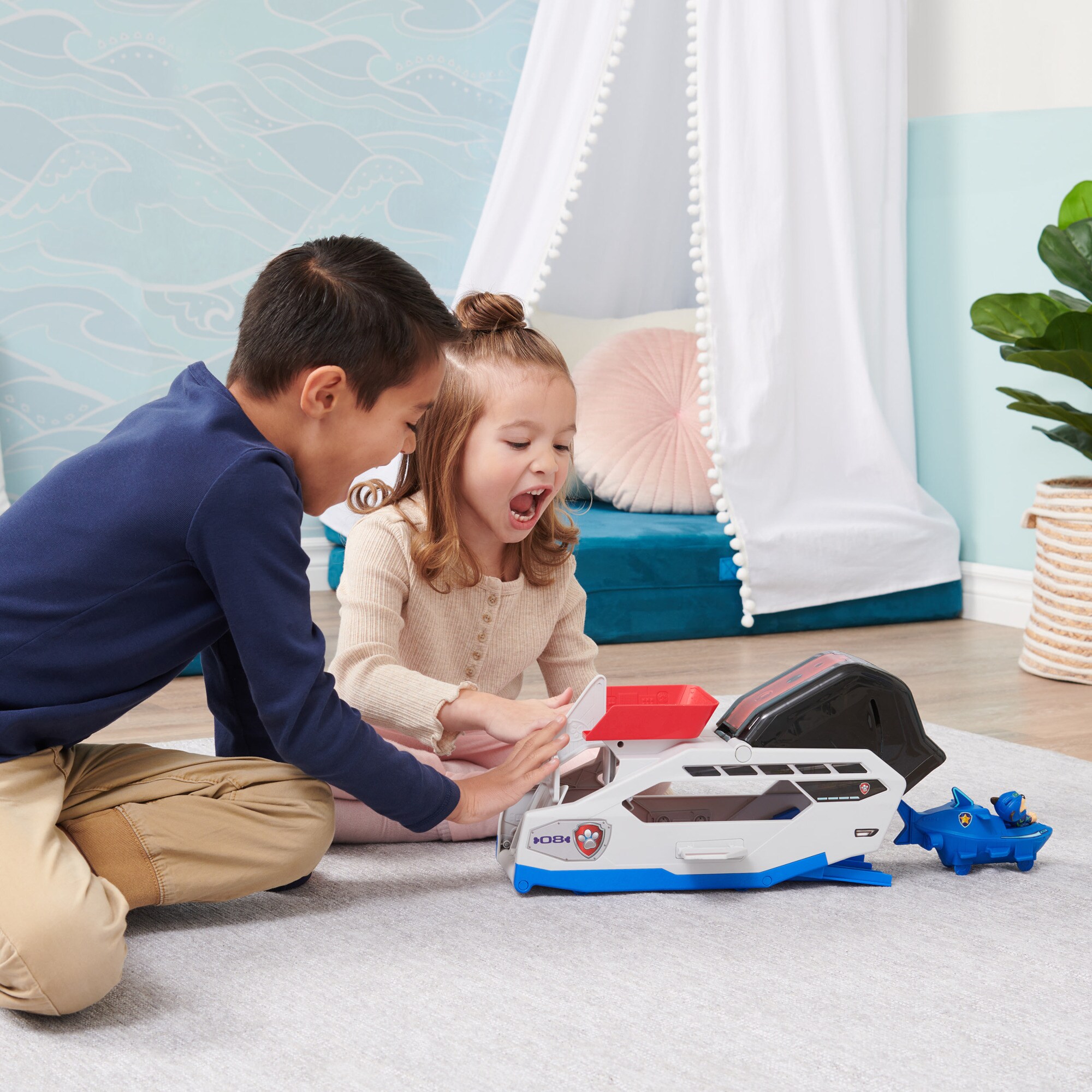 Spin Master Spielfahrzeug Paw Patrol Aqua Pups - Whale Patroller