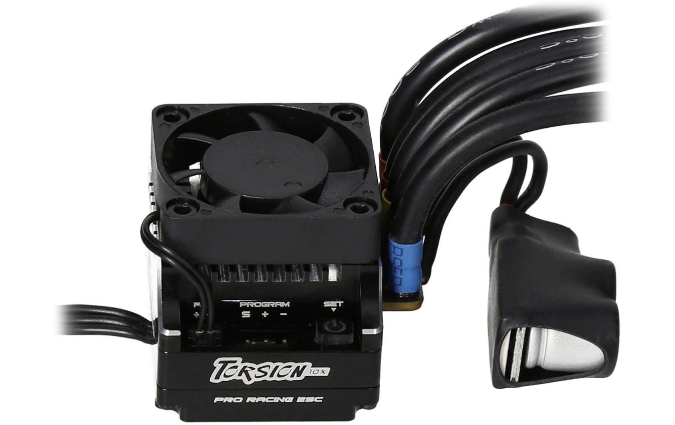 Brushless Regler Torsion 10X ESC 2S LiPo<br>ESC für Wettbewerbsfahrzeuge im Massstab 1:10