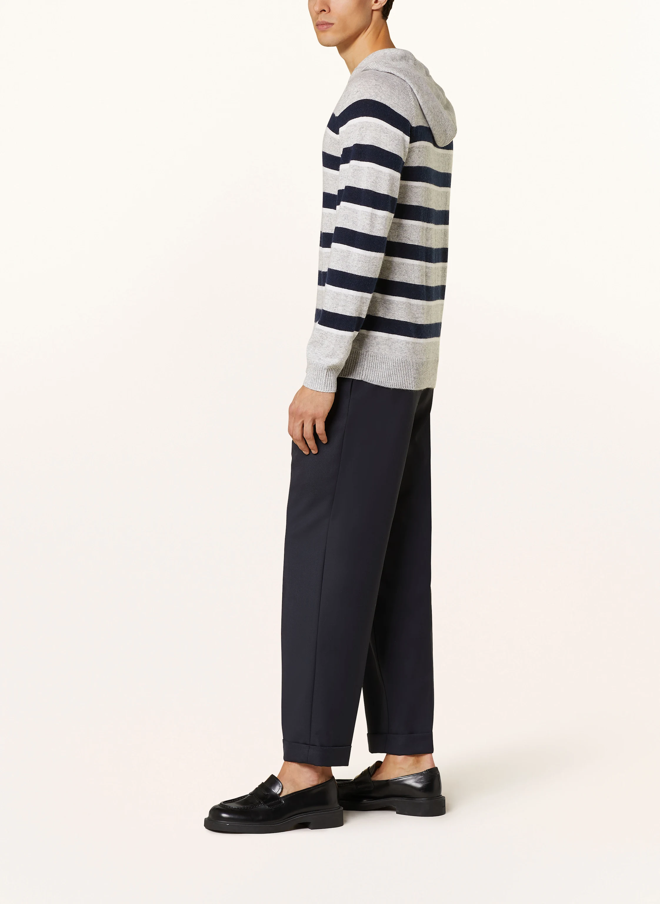 FTC CASHMERE Strick-Hoodie mit Cashmere