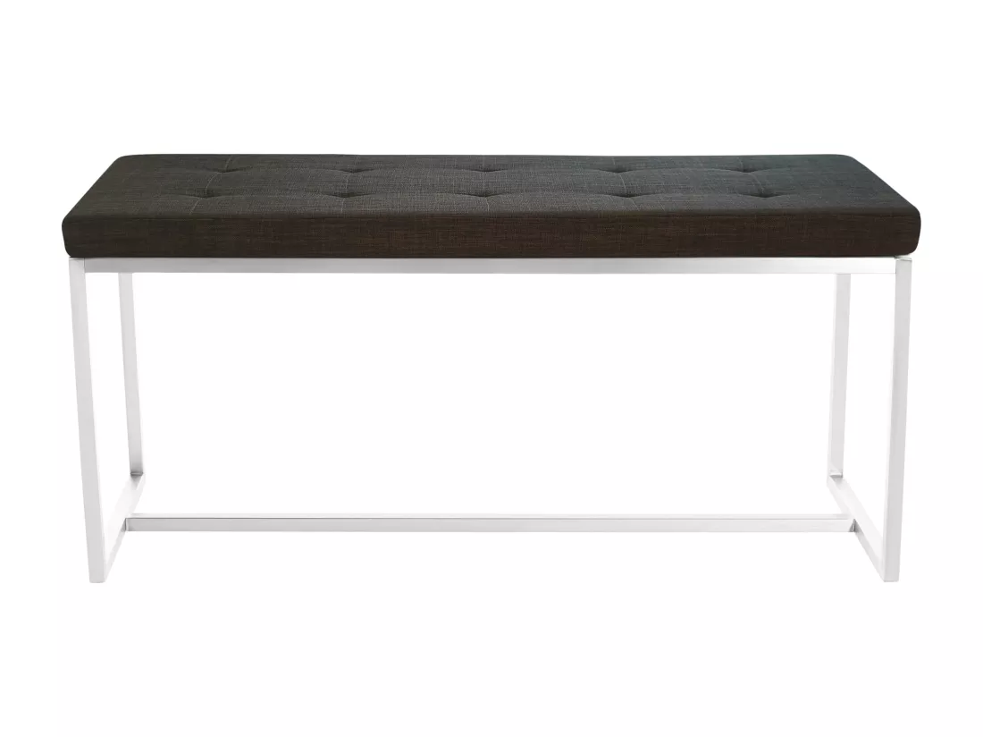 Tabouret - Tissu & Acier inoxydable - Marron - Barci