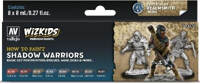 Vallejo - Wizkids - Shadow Warriors Maling Sæt 8X8 ML