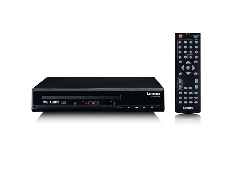 Lenco DVD-Player DVD-120 Schwarz DVD-Player mit HDMI- und SCART-Anschluss sowie Display und Fernbedienung