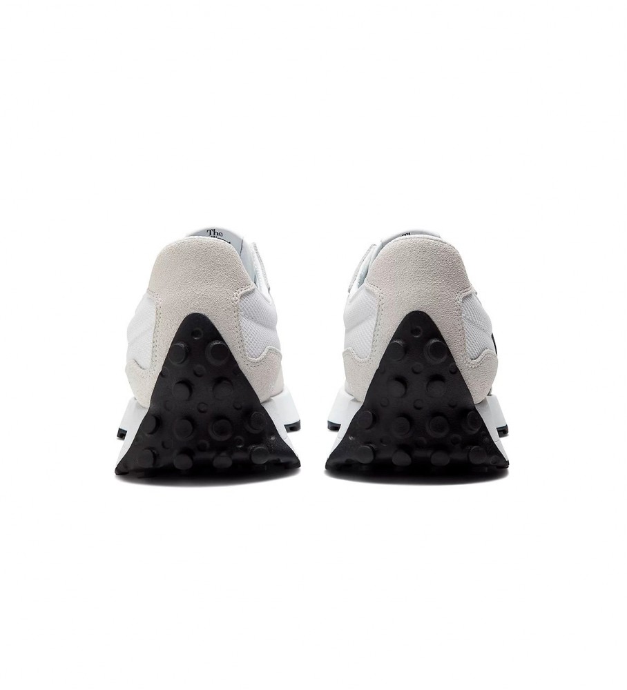 Tênis New Balance de couro 327 cinza