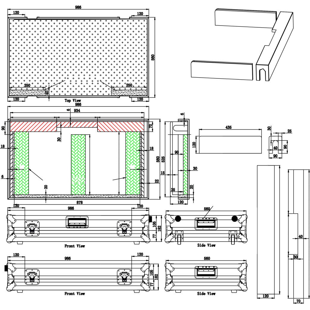 ProDJuser XDJ XZ BL DJ-controller flightcase