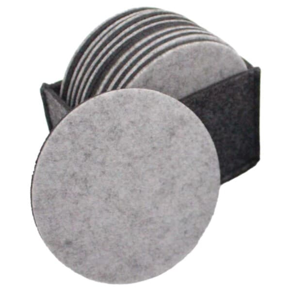 10-pack glassputer i teppe med holder Gray