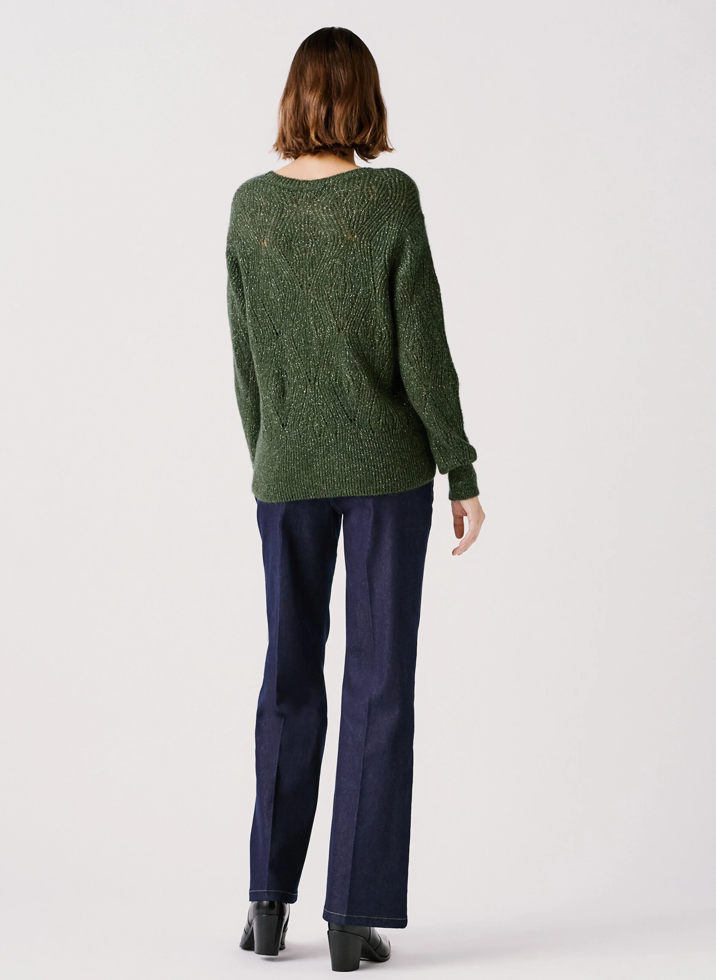 MGORDON - Pull droit col rond | Vert