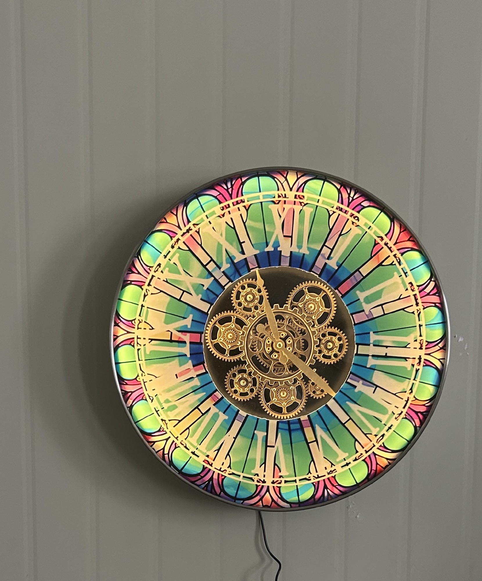 Wanduhr 'Lesterfield', multicolor, bronze, Ø 50 cm, 7,5 cm von fischer's lagerhaus