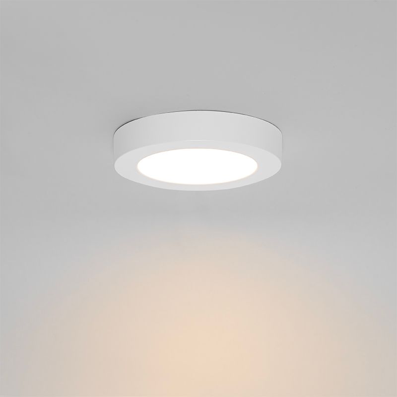 In- of opbouwspot wit 14 cm incl. LED 3 staps dim to warm met dipswitch - Trans