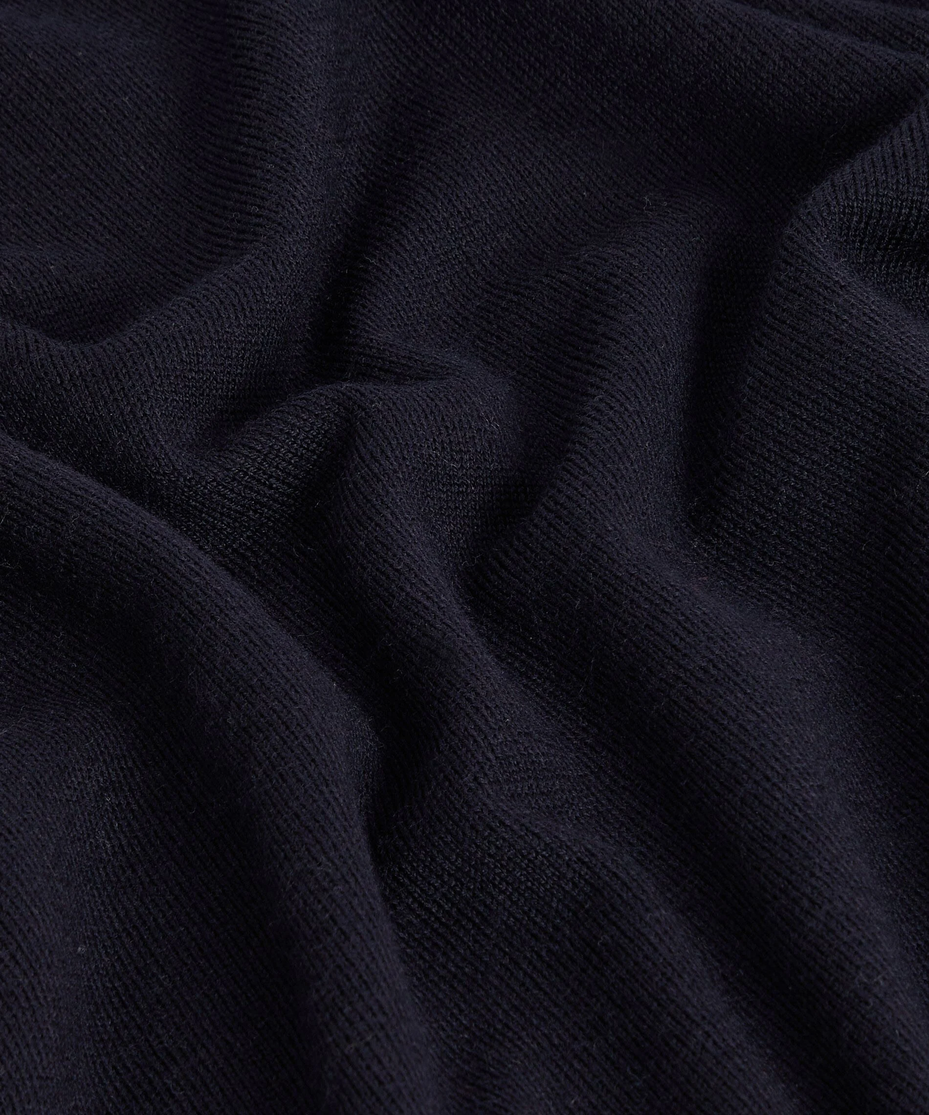 Pull col v en laine mérinos | Bleu