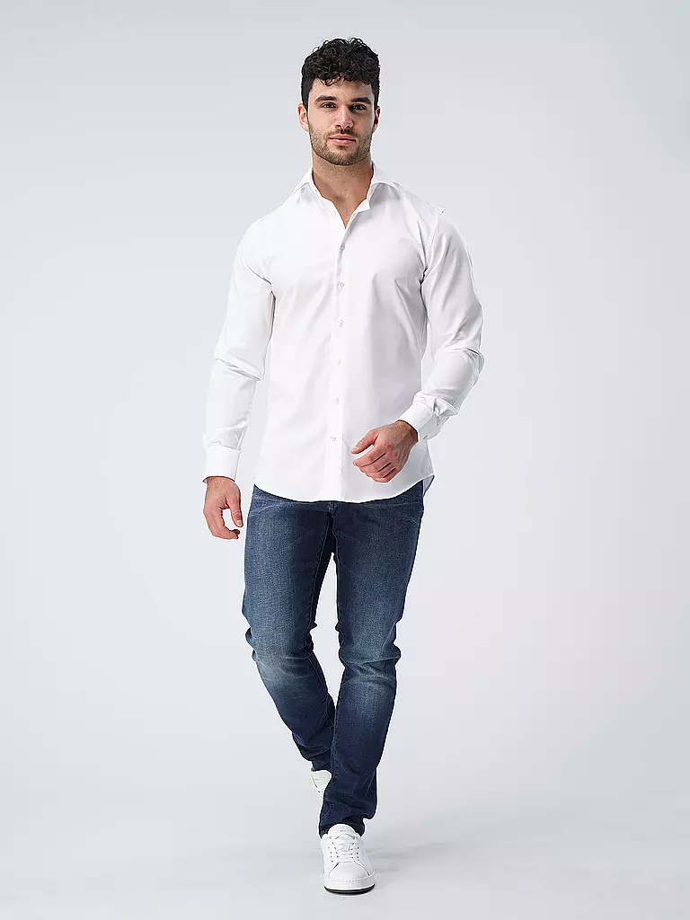 PROFUOMO Hemd Slim Fit weiss