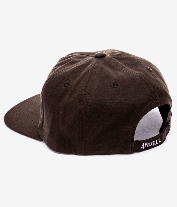 Anuell Mooser Waxed 6 Panel Cap (dark brown)