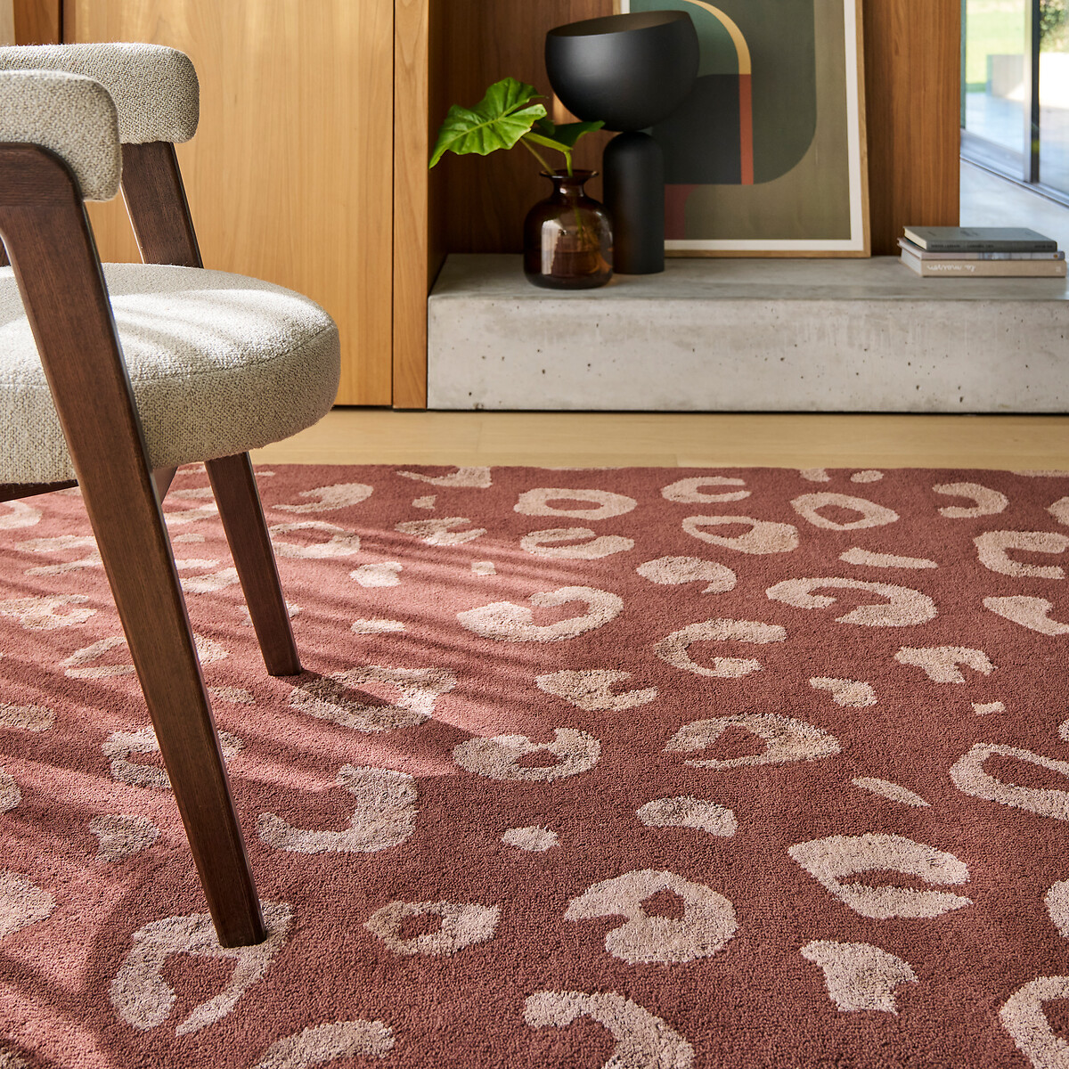 LA REDOUTE INTERIEURS<br>Tapete de lã com estampa de leopardo, Thelma