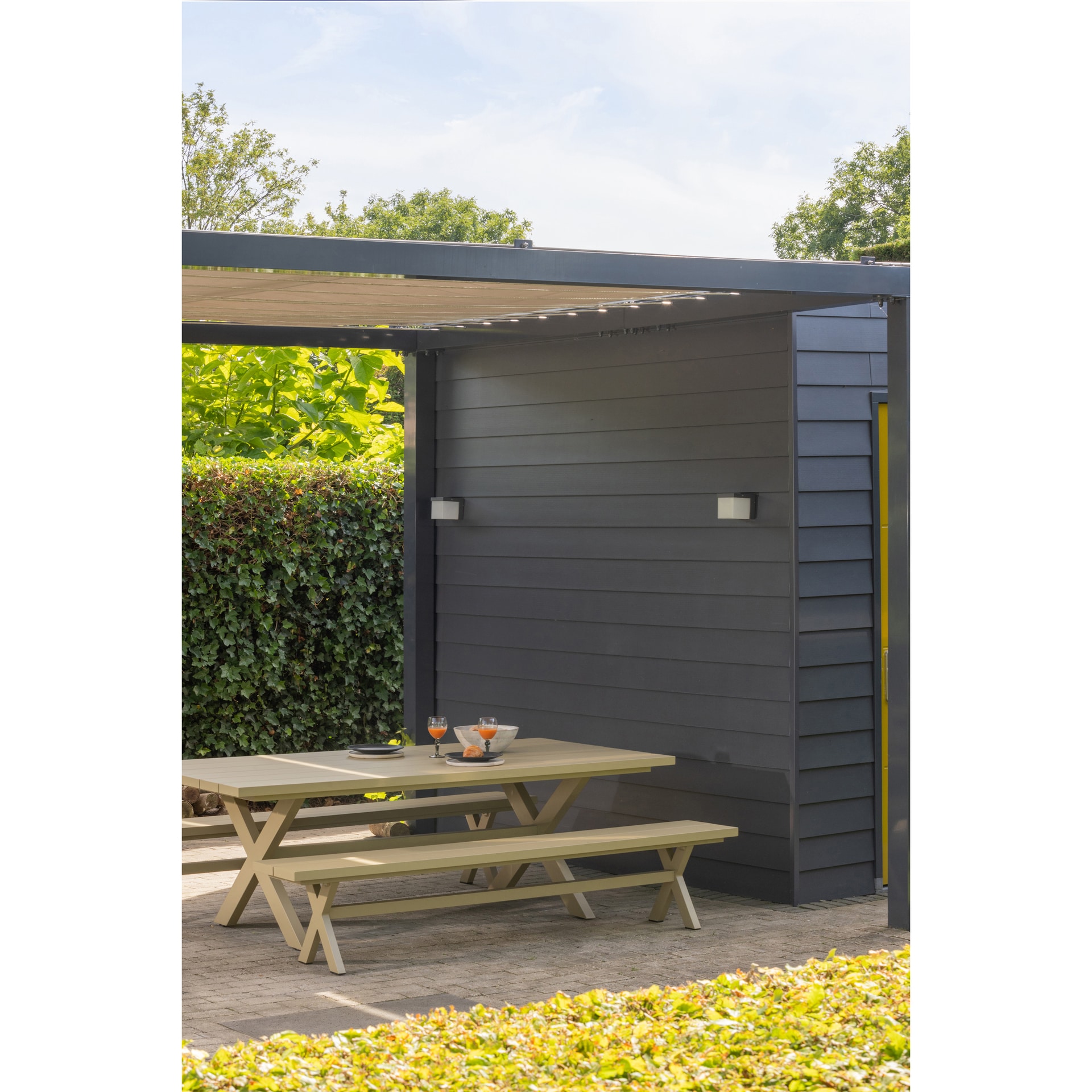 Gartentisch DELTA 220 x 105 cm sandgrün