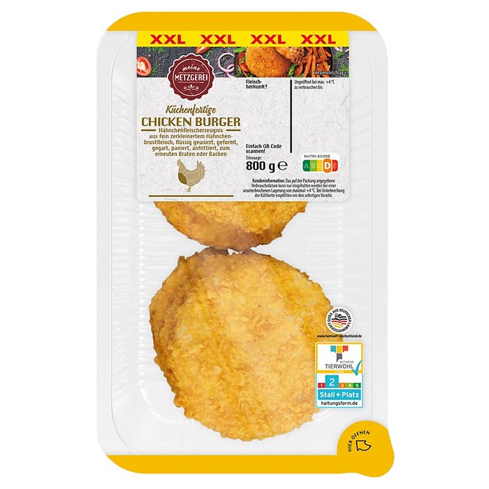 MEINE METZGEREI Chicken Burger XXL 800 g