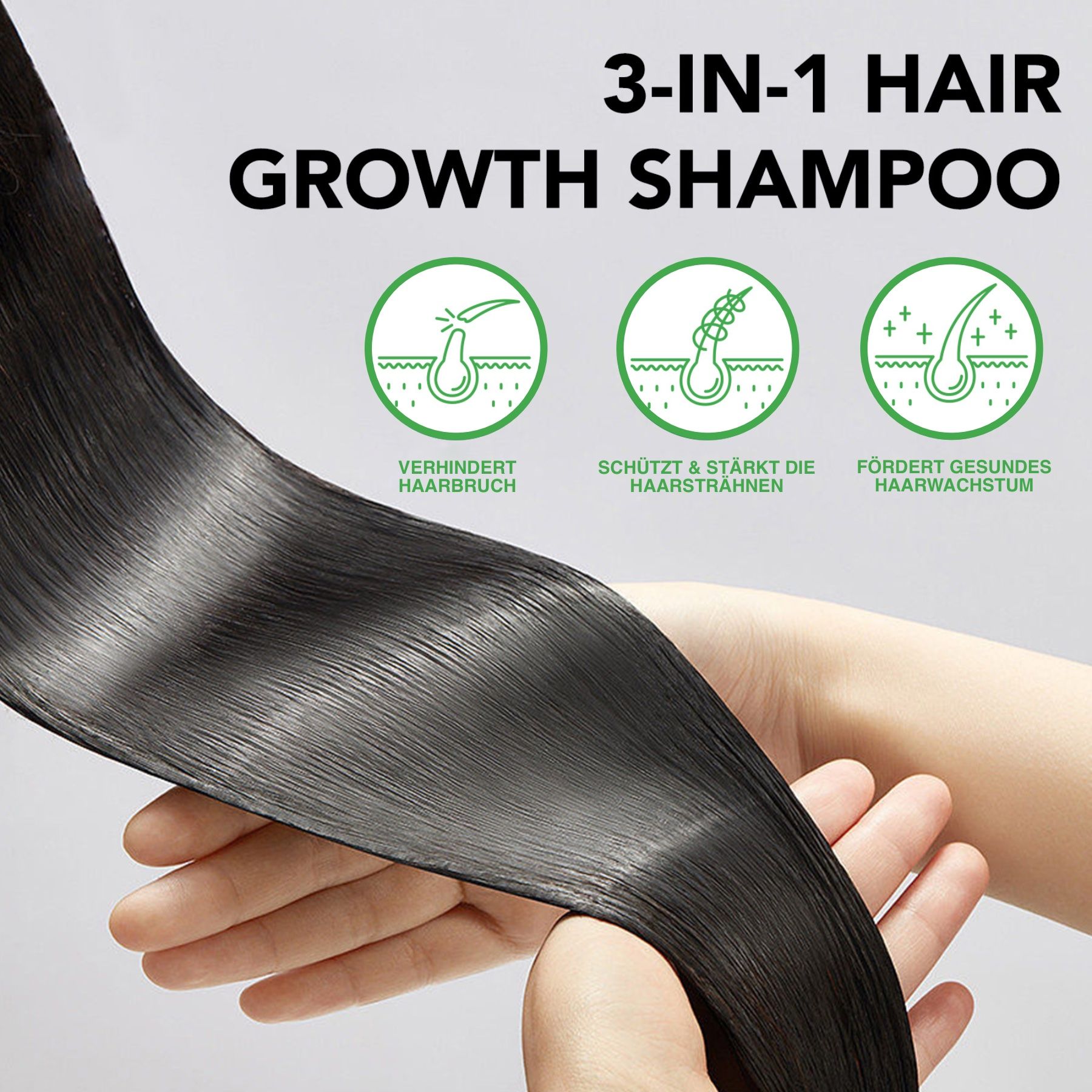 ALIVER 3-in-1 Rizinusöl Amlaöl Schwarzkümmelöl Haarshampoo