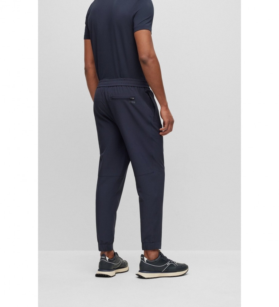 Calças chino BOSS Flex, azul-marinho