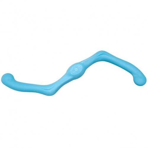 Brinquedo para cachorro em formato de S, azul