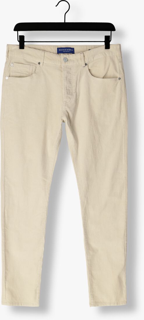 SCOTCH & SODA gebroken wit scotch & soda pantalon regular slim ralston corduroy jeans in organic cotton
