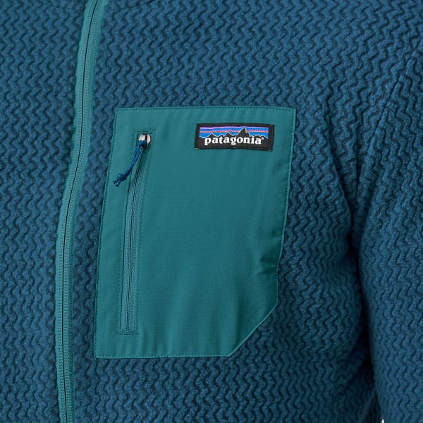 Veste polaire randonnée PATAGONIA M'S R1 AIR FULL-ZIP HOODY LAGOM BLUE