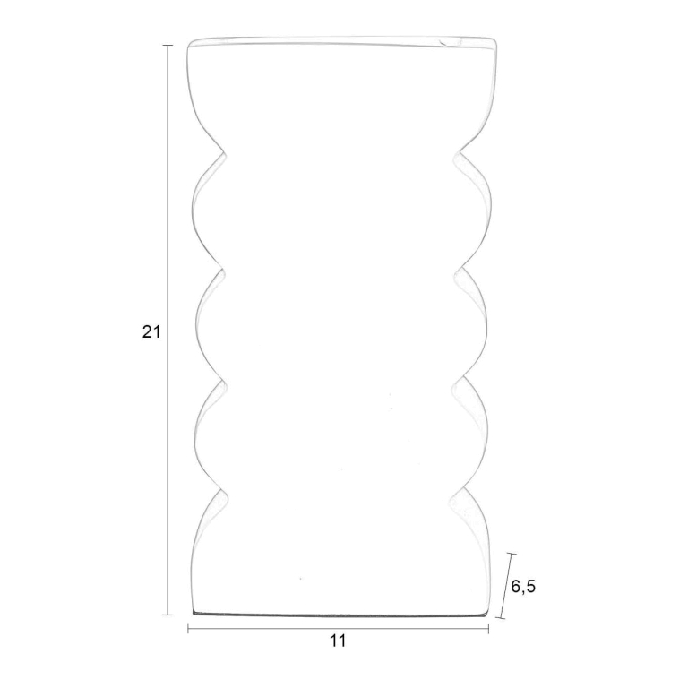 Zuiver Curves vaas small lila
