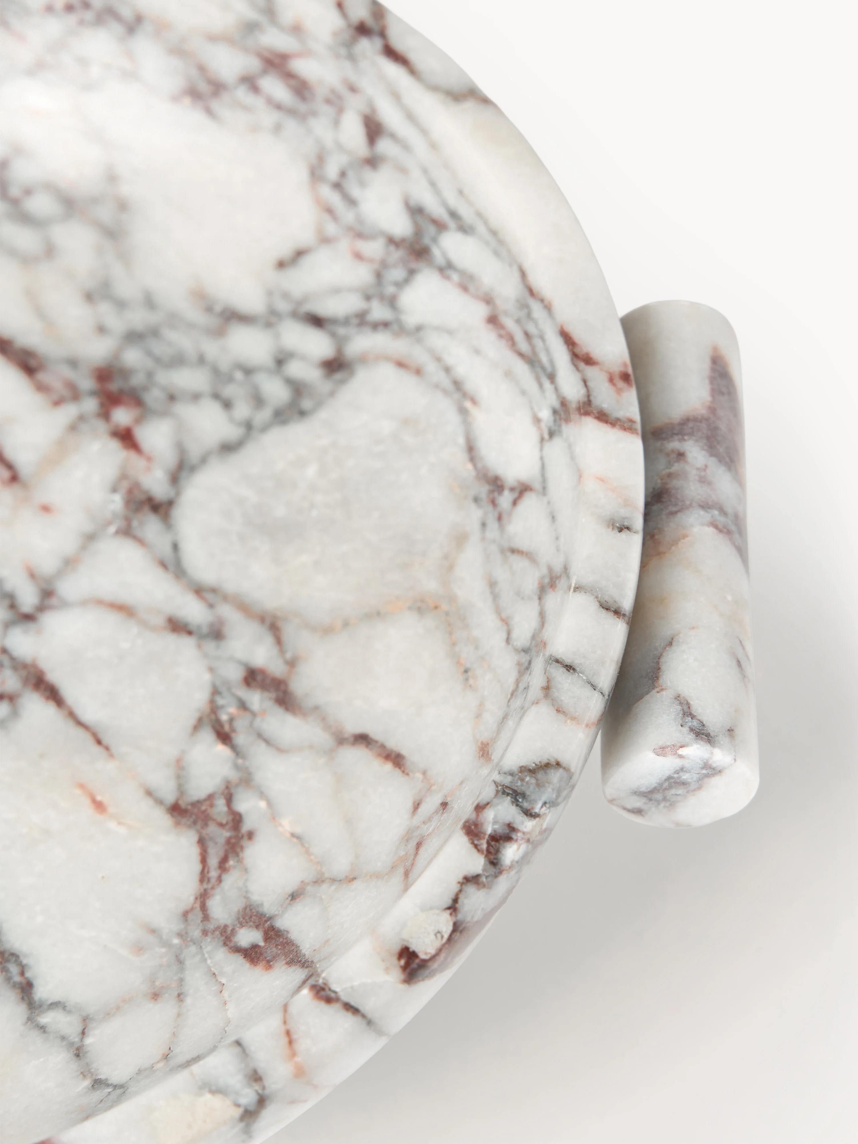 Decoratieve schaal Fossil van marmer