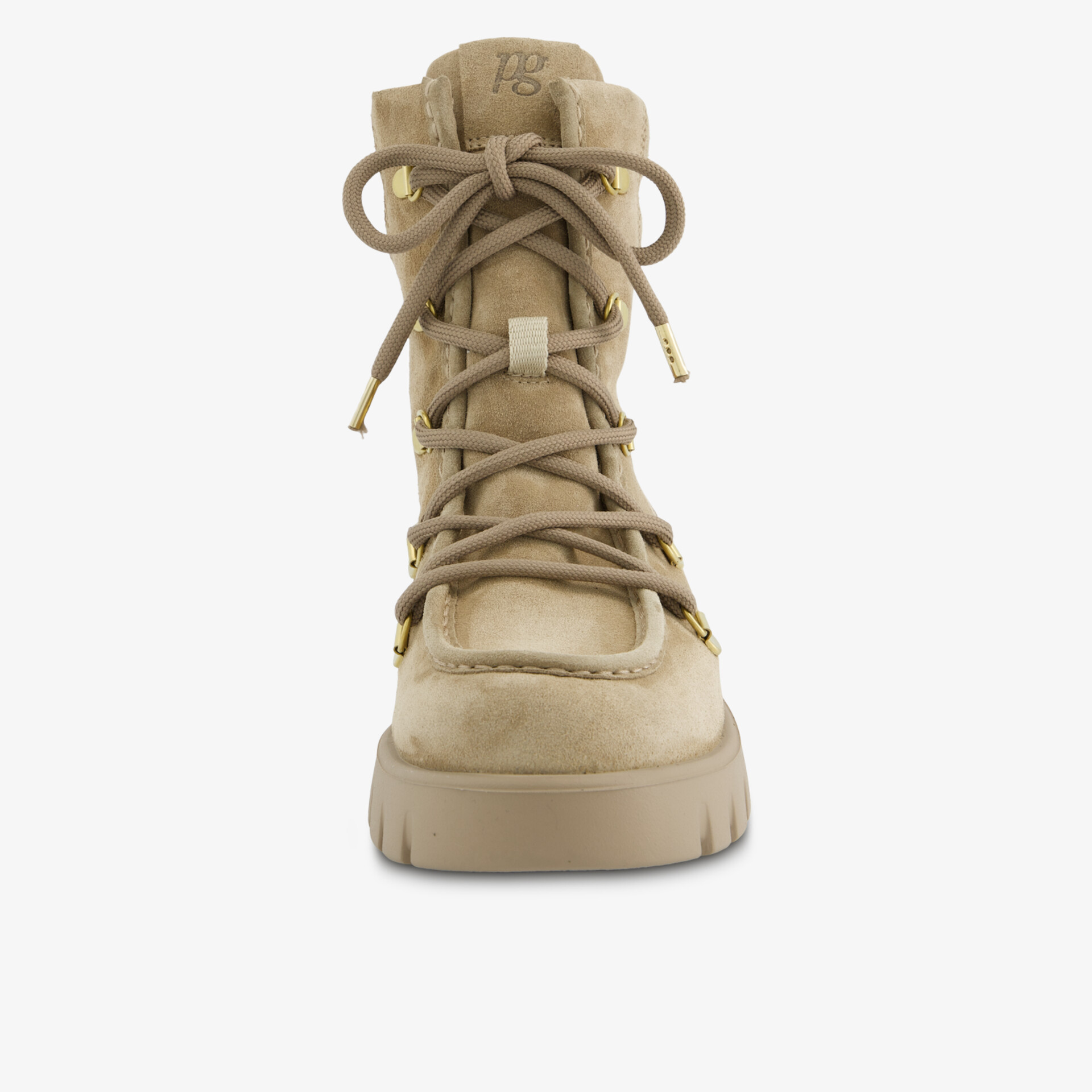 paul green Damen Schnürstiefeletten beige
