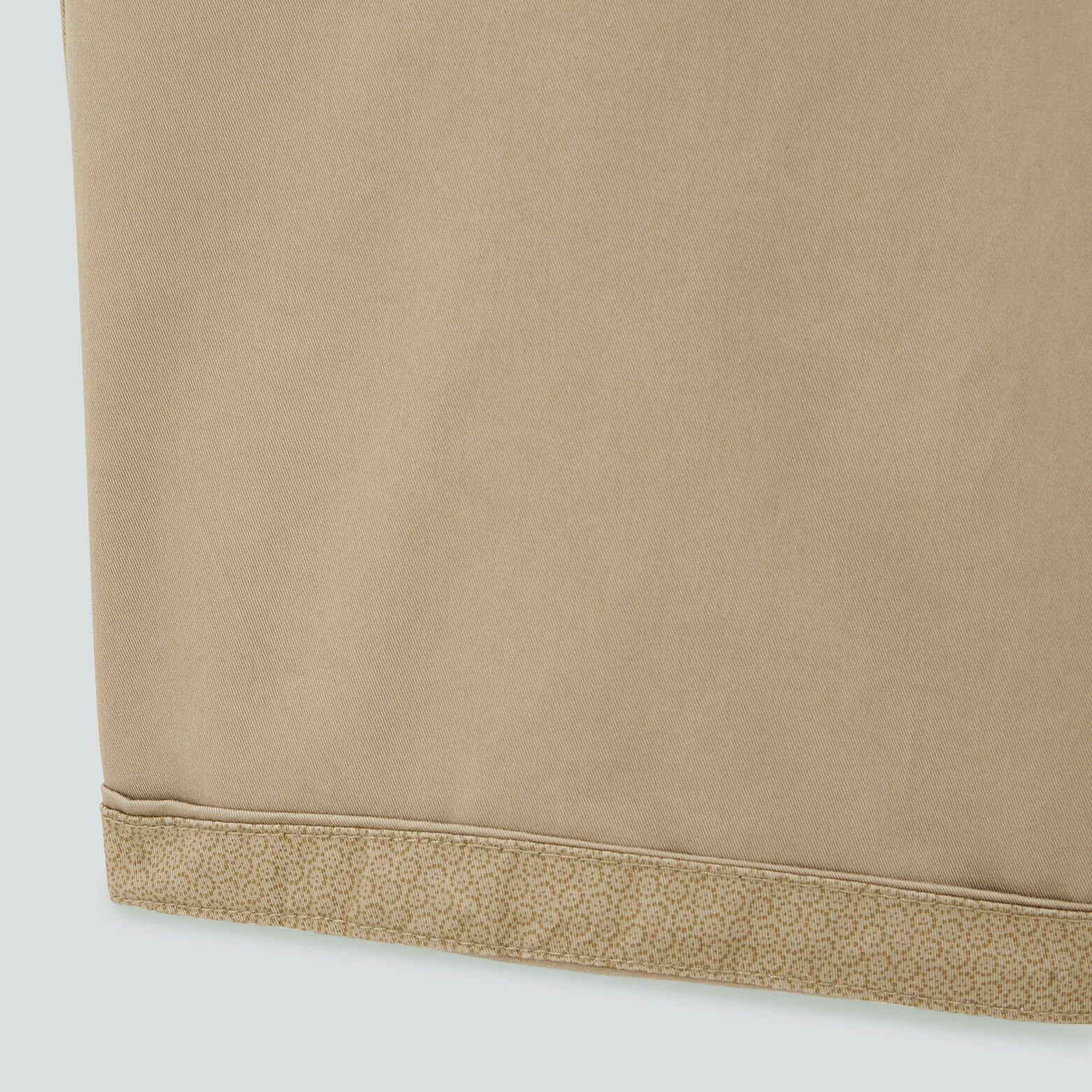 Bermuda chino uni avec ceinture Beige