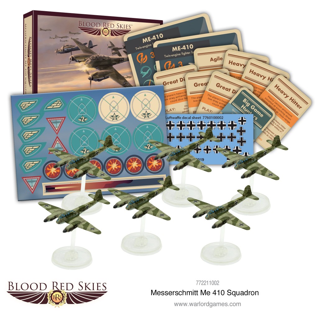 Blood Red Skies - German - Me 410 Squadron, 6 planes