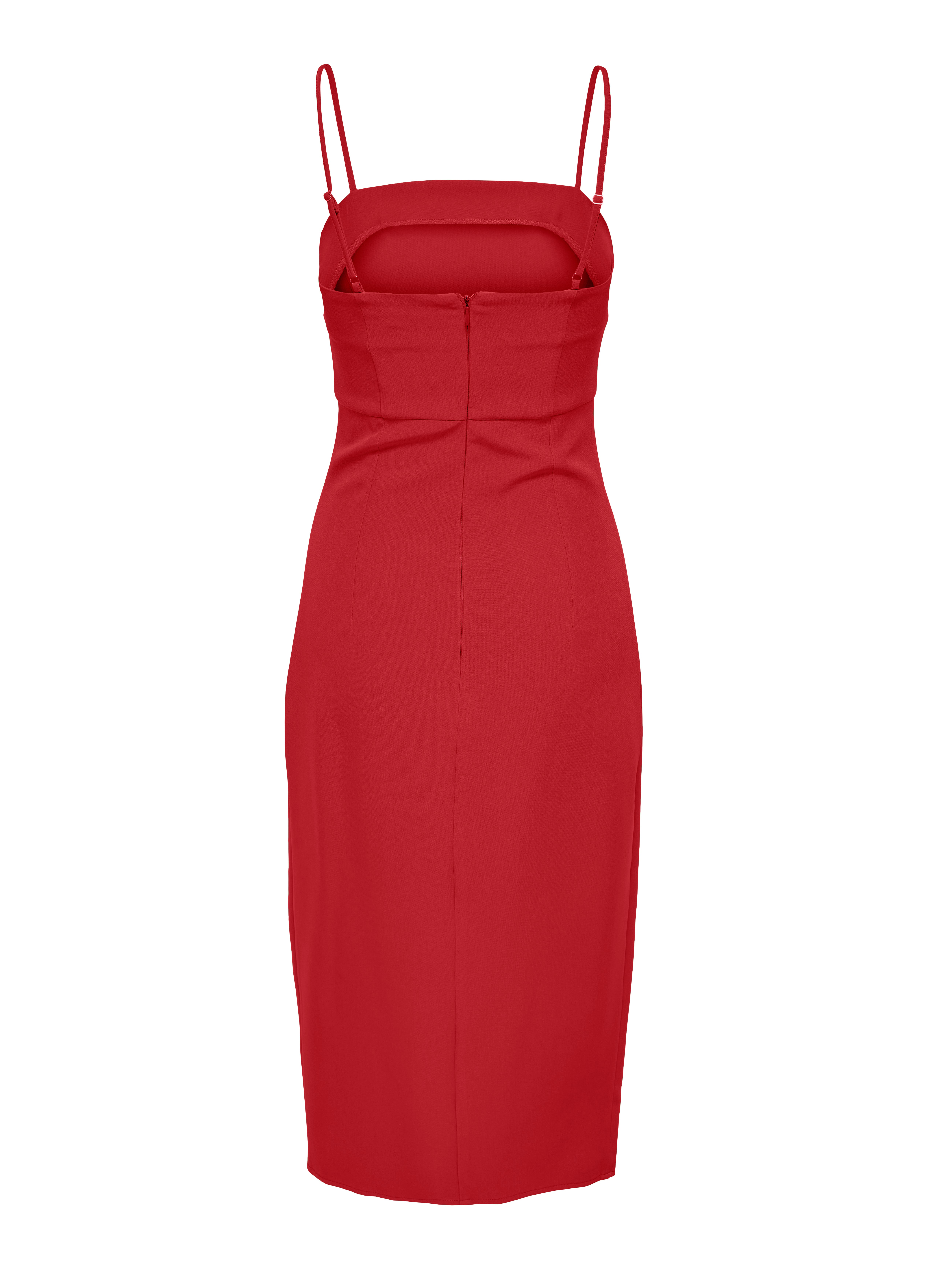 ONLTORI-ABBA Langes Kleid Mars Red