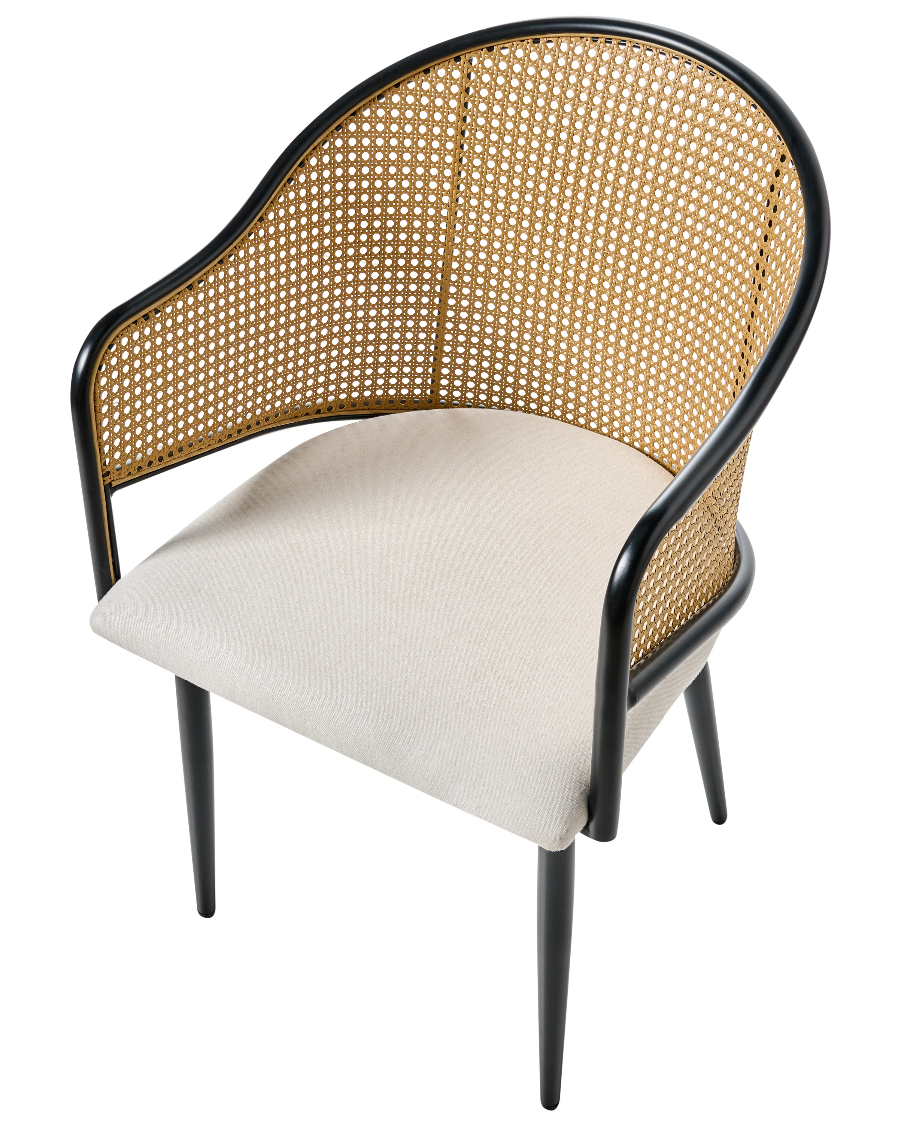 Set van 2 eetkamerstoelen WEIMAR Metaal Zwart
