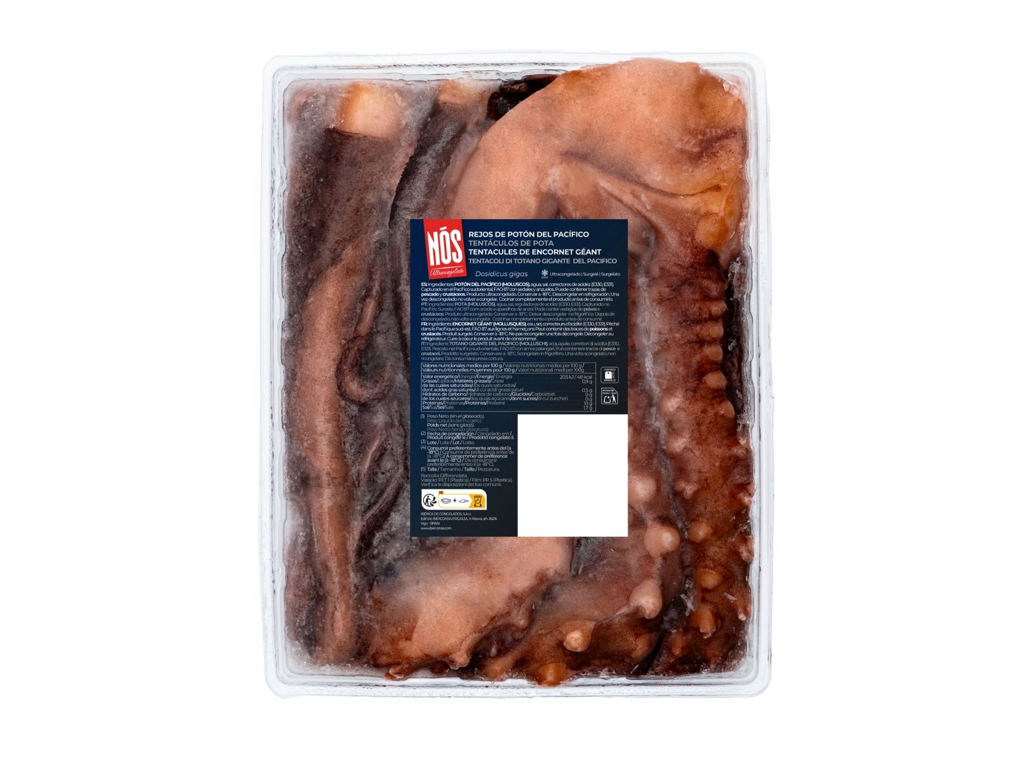 TENTACULOS POTA CONGELADOS KG