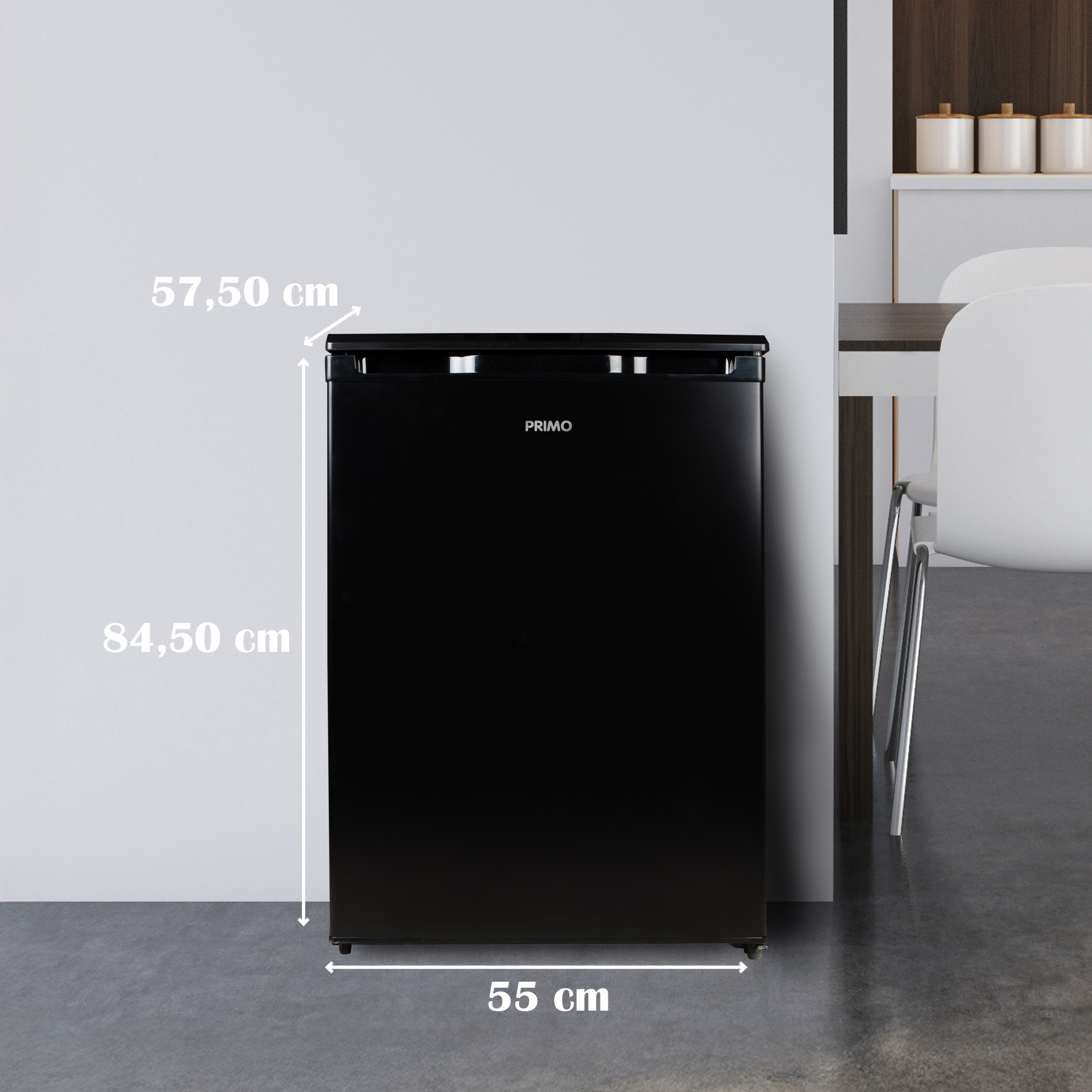 Primo PR198FR 131 liter tafelmodel koelkast - Black