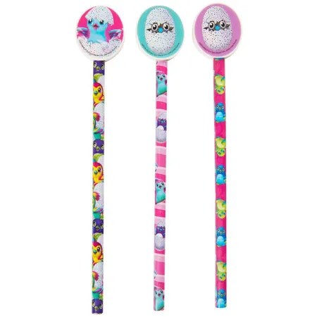 Sambro Hatchimals Bleistiftset, 3 Stifte mit Topper