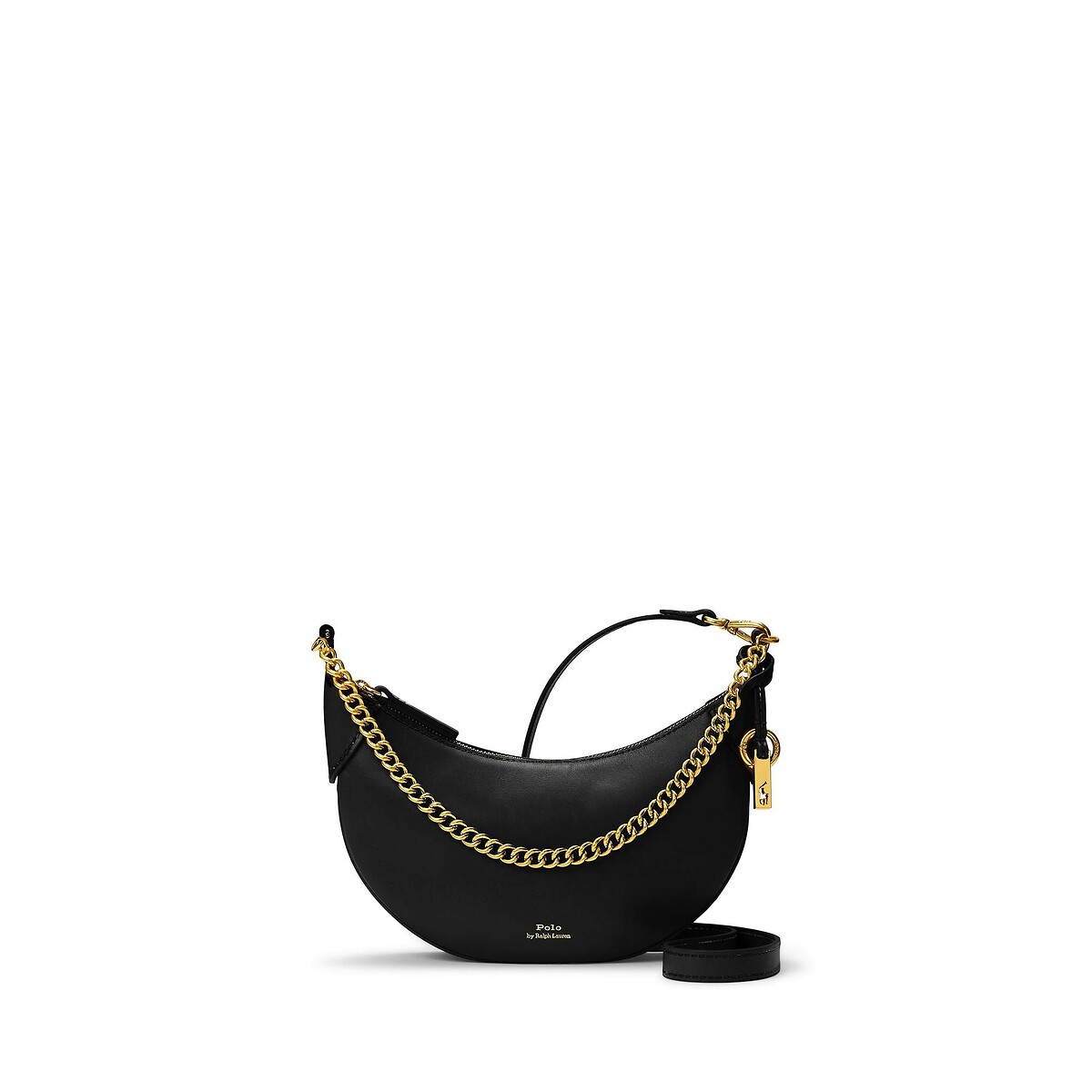 Bolsa de ombro POLO RALPH LAUREN em couro, com 2 alças de ombro.