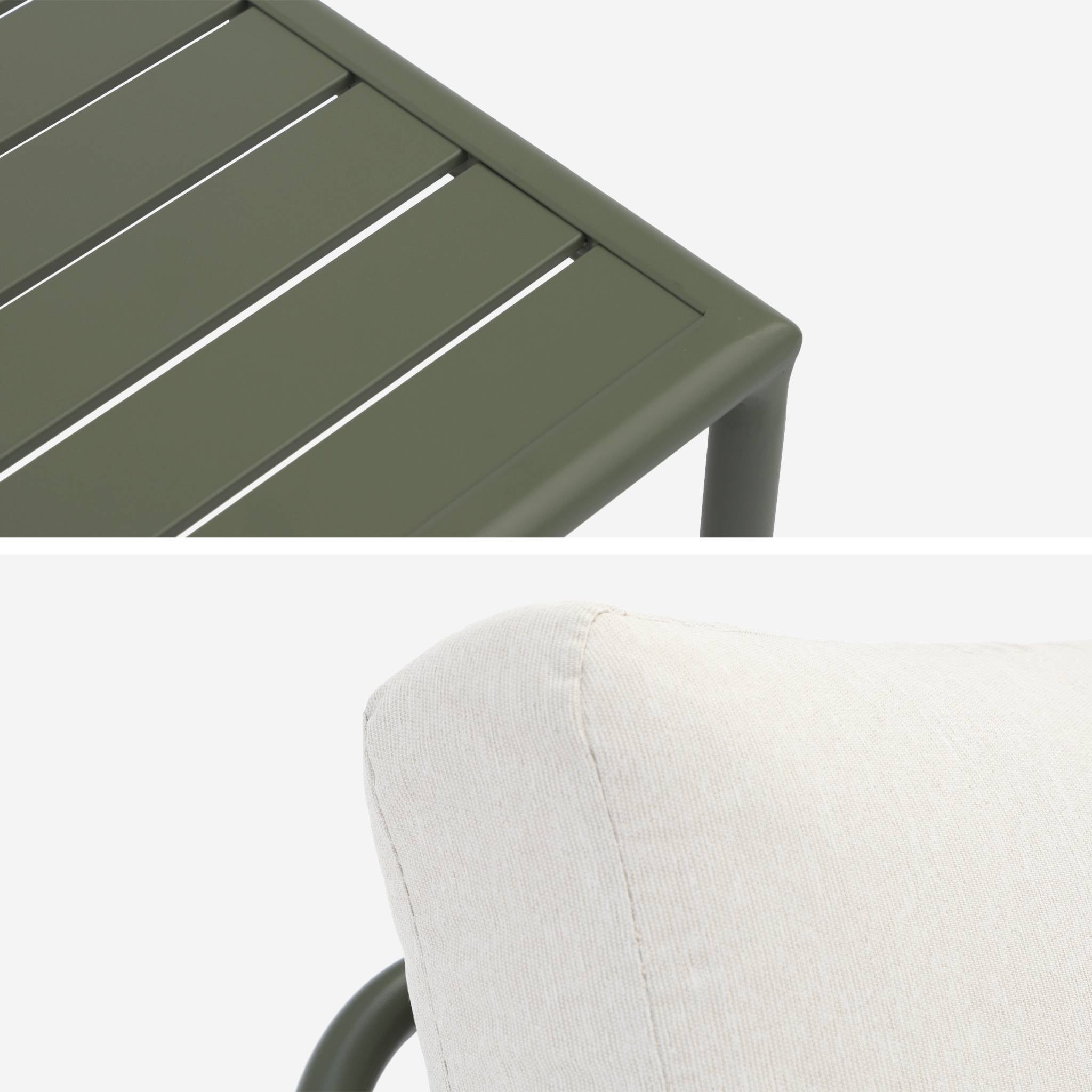 sweeek - Modulaire tuinset aluminium 4 zitplaatsen