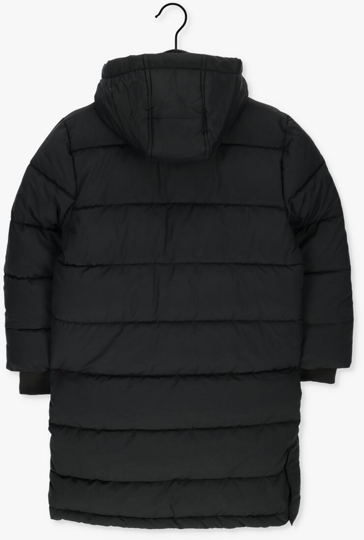 LYLE & SCOTT zwarte lyle & scott gewatteerde jas longline puffer coat
