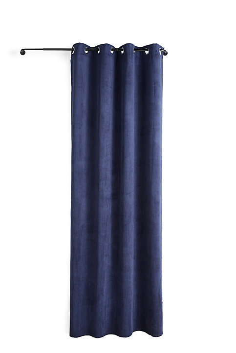 Rideau thermique Farm bleu marine l.140 x H.260 cm