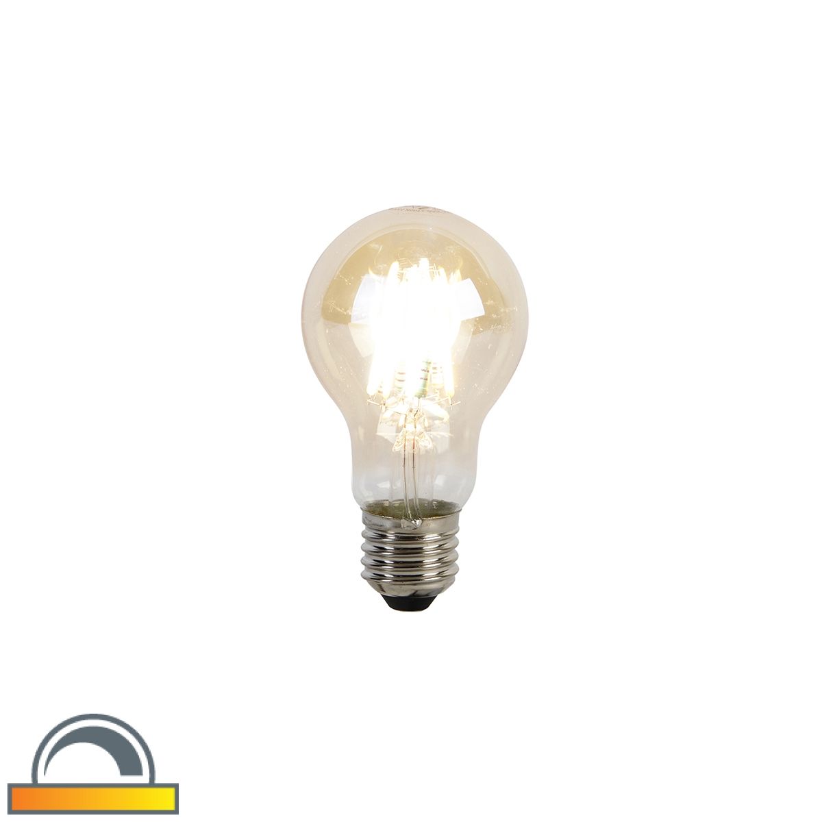E27 dimbaar in kelvin LED lamp A60 goldline 8W 806 lm 2000-2700K