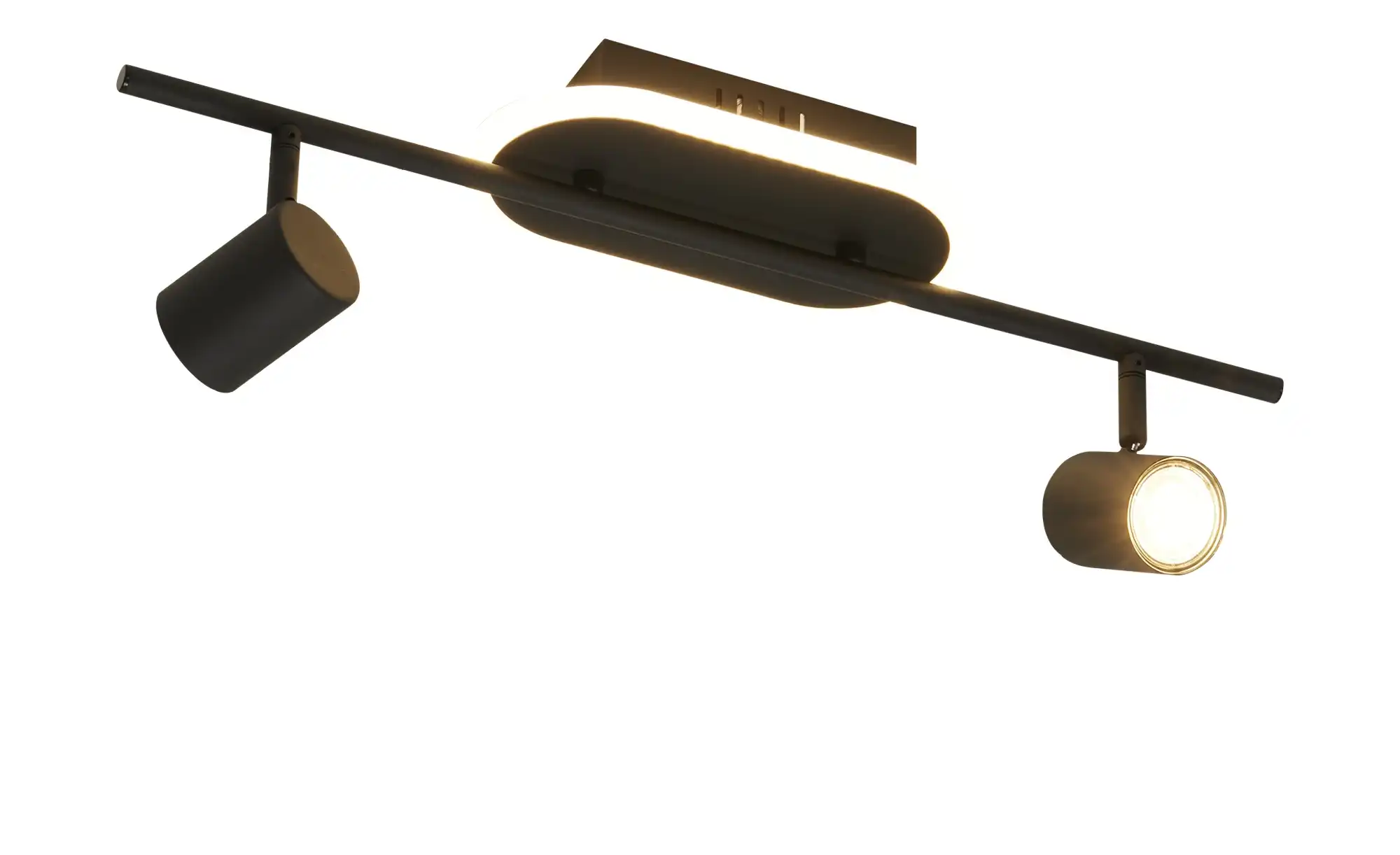 KHG LED-Deckenspot, 2+1-flammig, sandschwarz