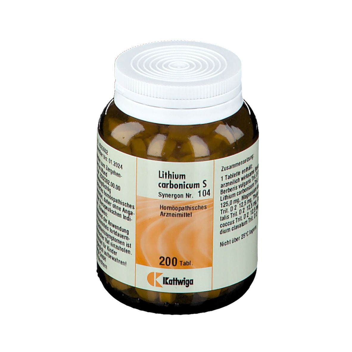SYNERGON 104 Lithium carbonicum S Tabletten